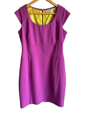 Marc New York Purple Cocktail Dress Sz 10 Purple Fitted Short Party Date Night